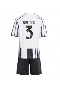 Fotbalové Dres Juventus Gleison Bremer #3 Dětské Domácí Oblečení 2025-26 Krátký Rukáv (+ trenýrky)